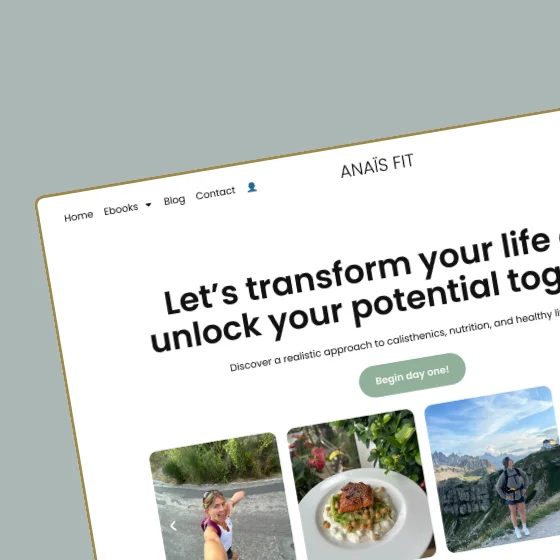 Anais Fit website
