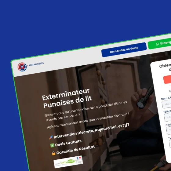Anti Nuisibles website