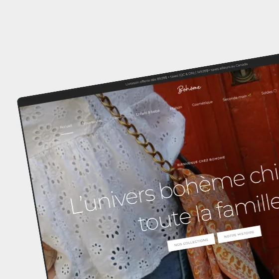 Bohome Store website